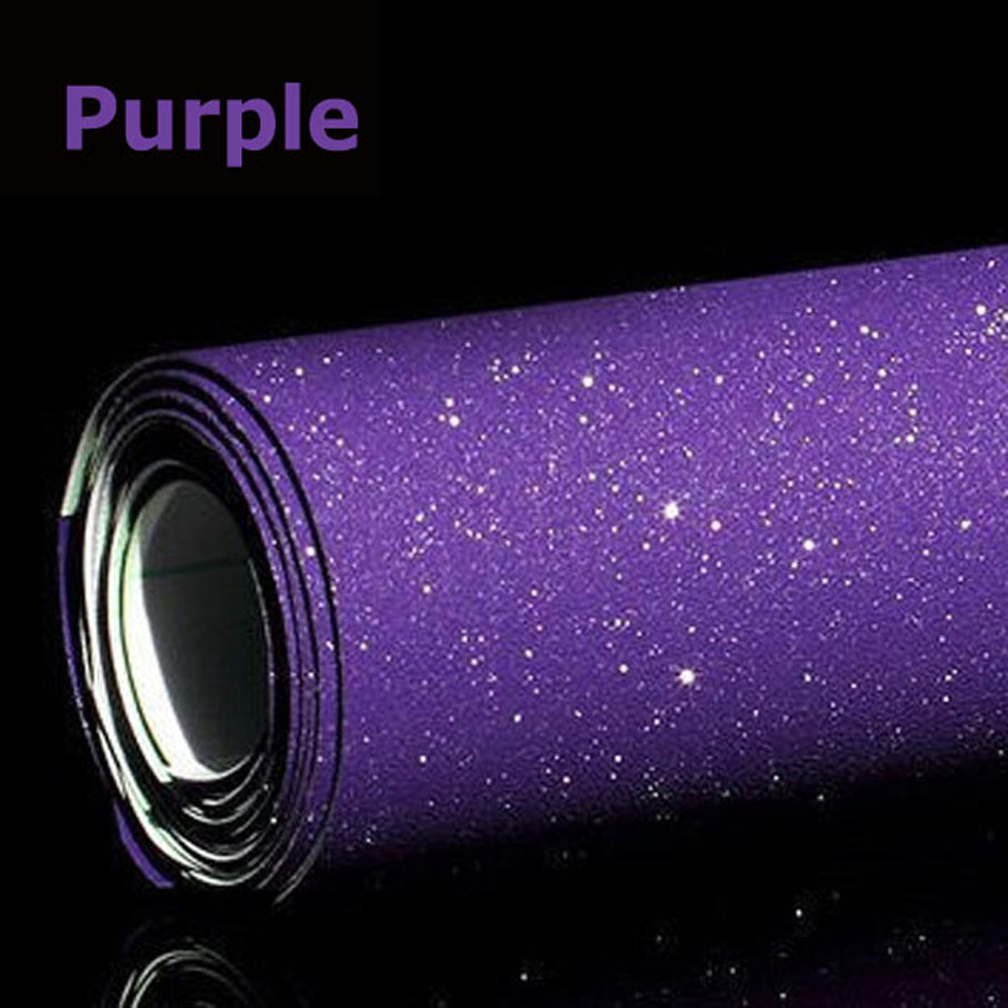 Glitter Vinyl Roll - 10/20/30/40/50/58X152 CM/Lot Mor Glitter Vinil Film