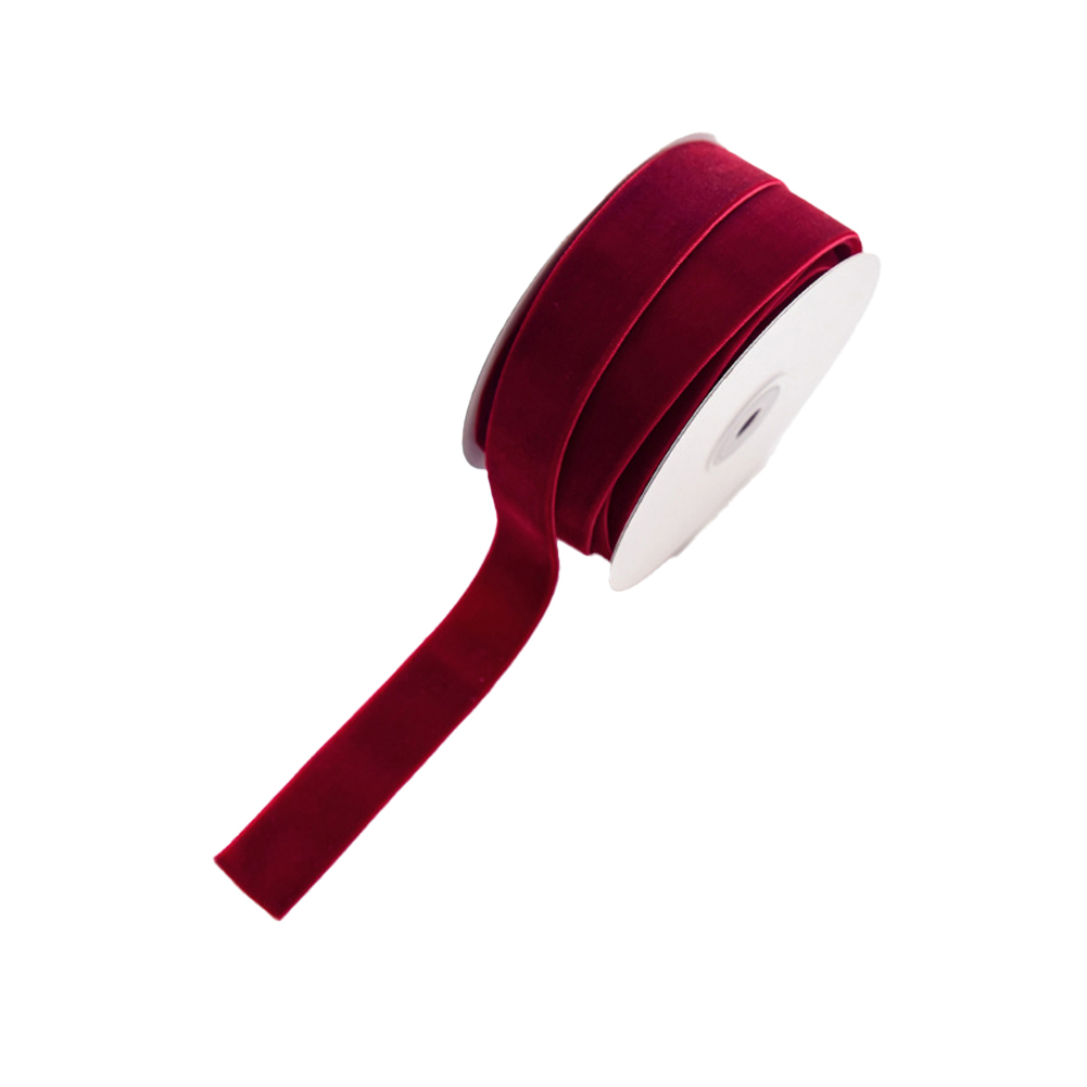 Velvet Ribbon Roll - 10 Metrelik Tek Taraflı Kadife Kaplamalı