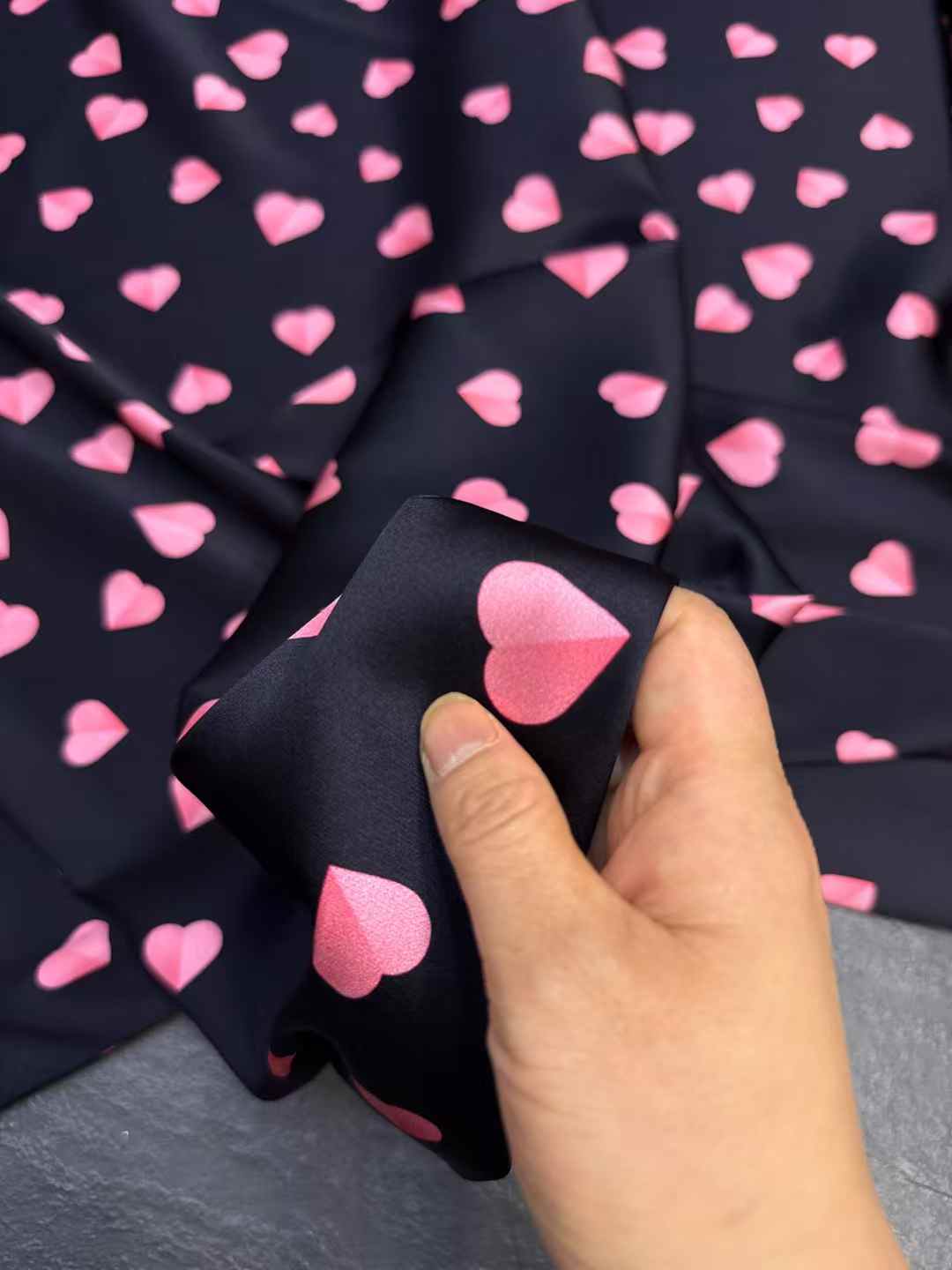 Pembe Kalpli Gerçek İpek Kumaş - Crystal Mesh Fabric incelemesi ve fiyatı