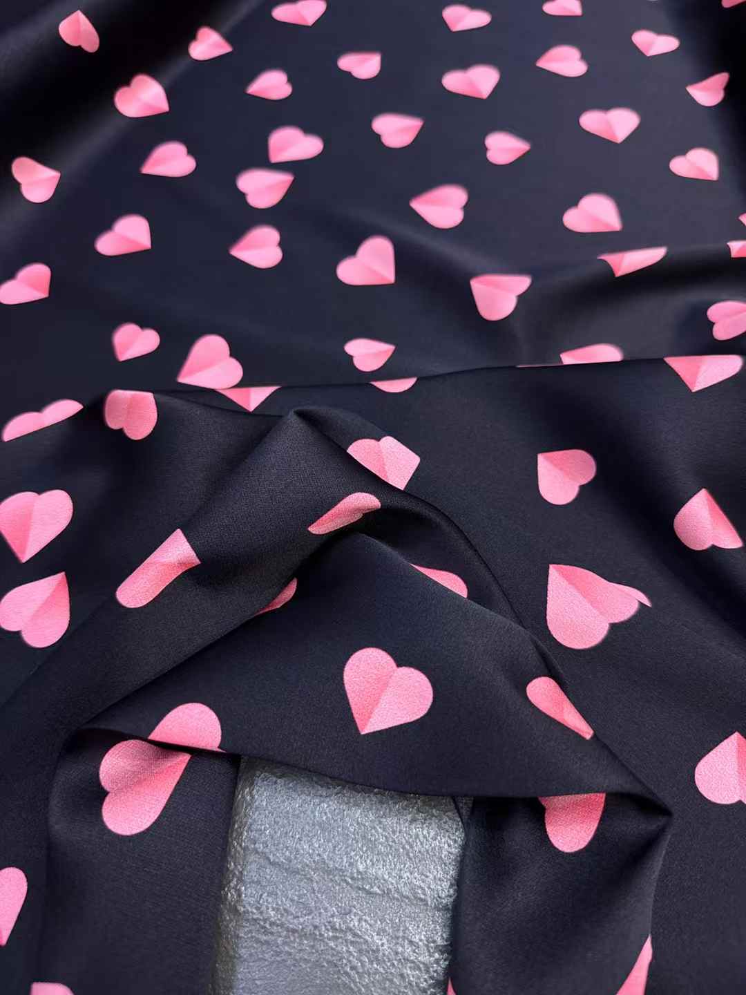 Pembe Kalpli Gerçek İpek Kumaş - Crystal Mesh Fabric incelemesi ve fiyatı