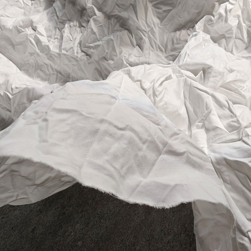 Beyaz Düzensiz Pileli Doğal Pa - Crystal Mesh Fabric incelemesi ve fiyatı