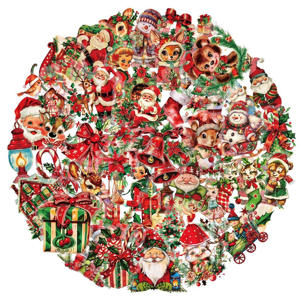 50 Adet Noel Baba Hediye PET Ç - Christmas Craft Embellishment incelemesi ve fiyatı
